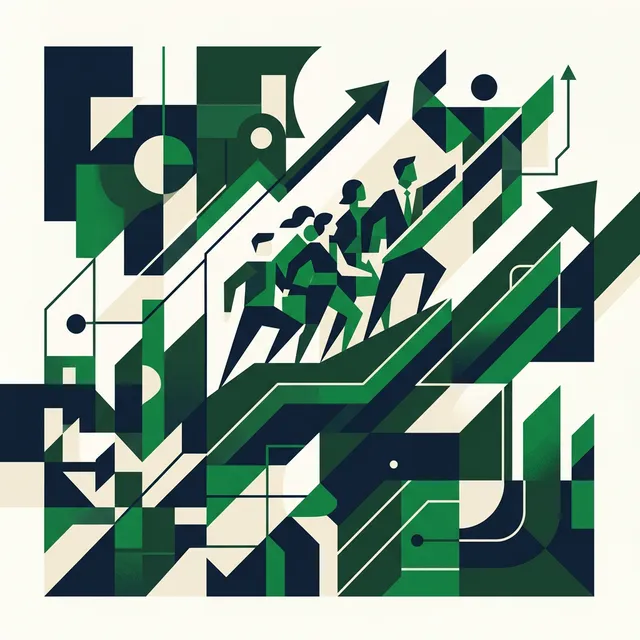 Sales team culture transformation illustration